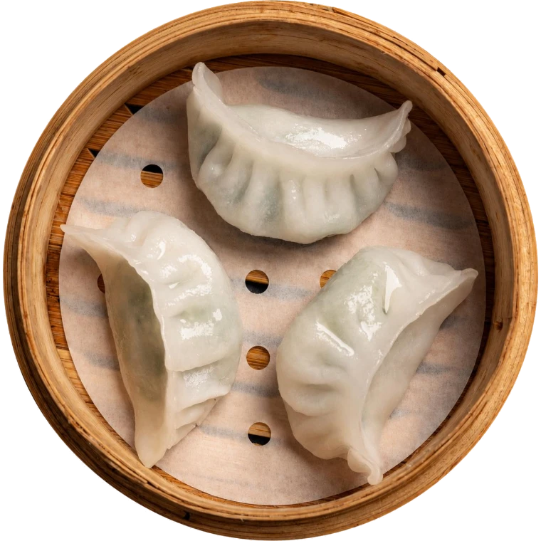 Reismehltaschen mit Bärlauch